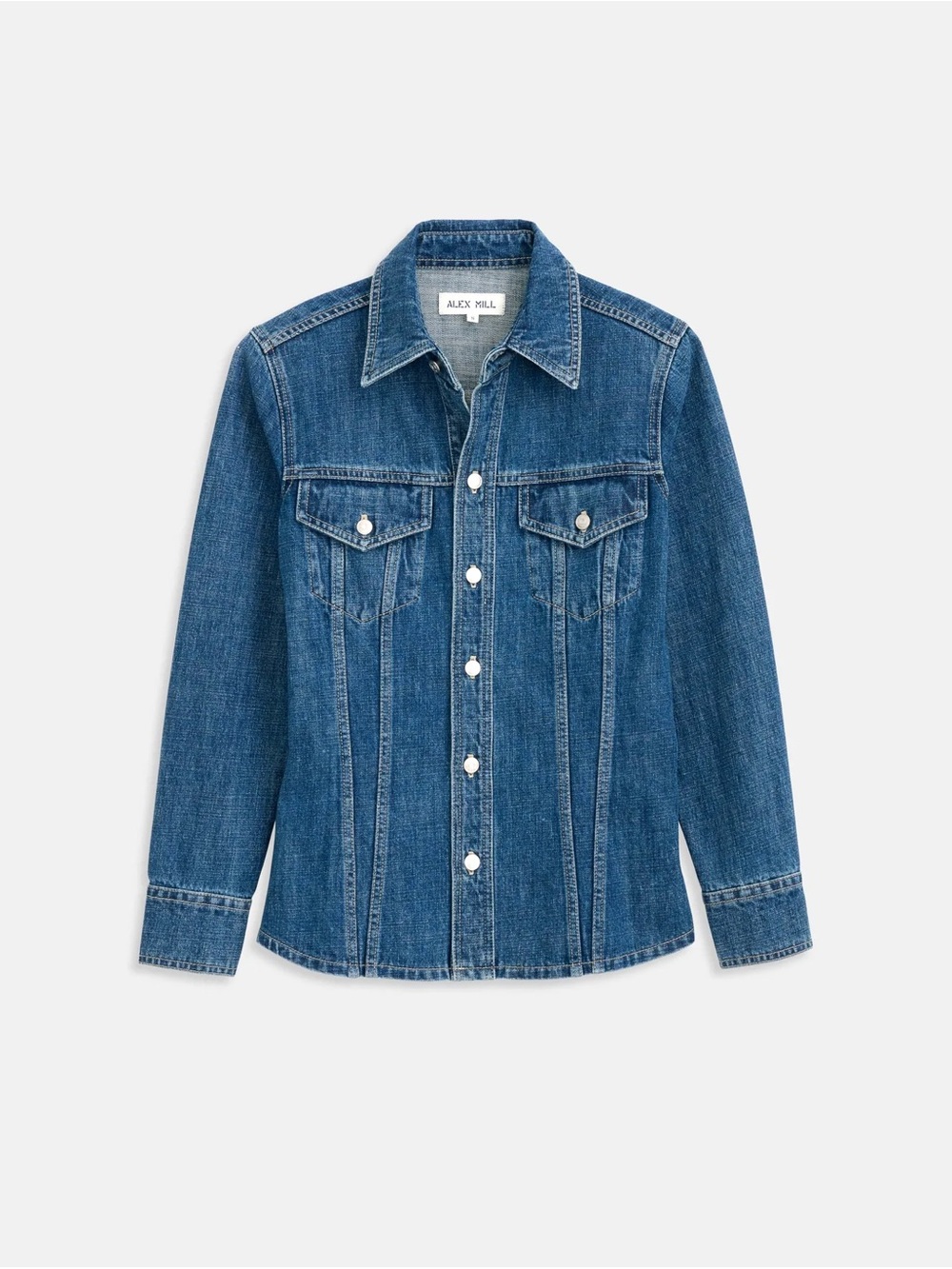 Alex Mill Annabelle Shirt In Denim Shacket Shirt Jacket Jean Women’s Size S